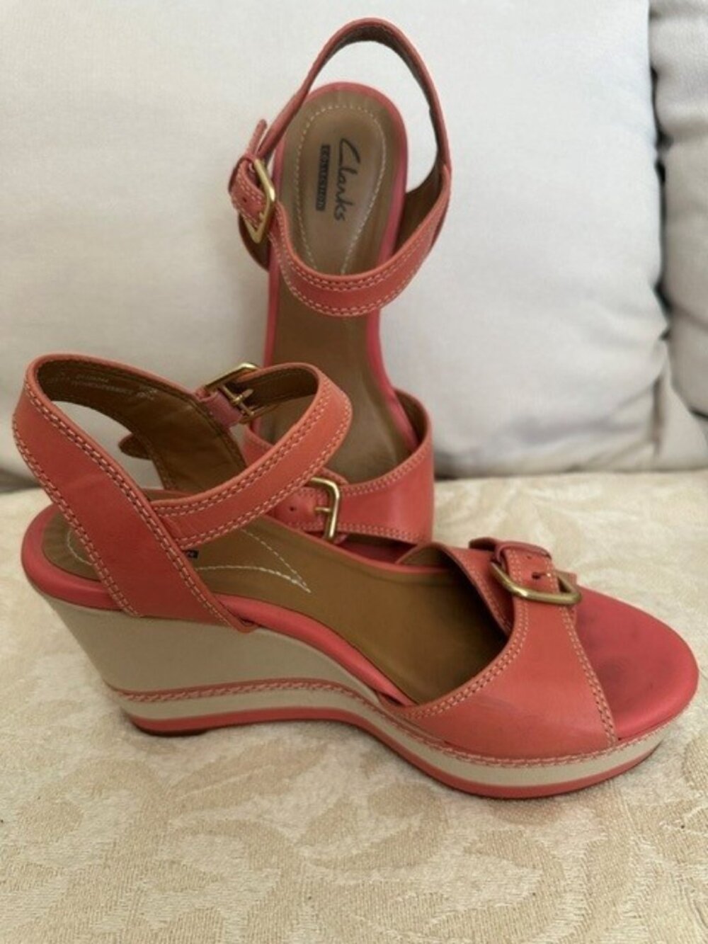 Clark wedge heel sandal